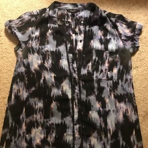 Black and Purple Dress Shirt